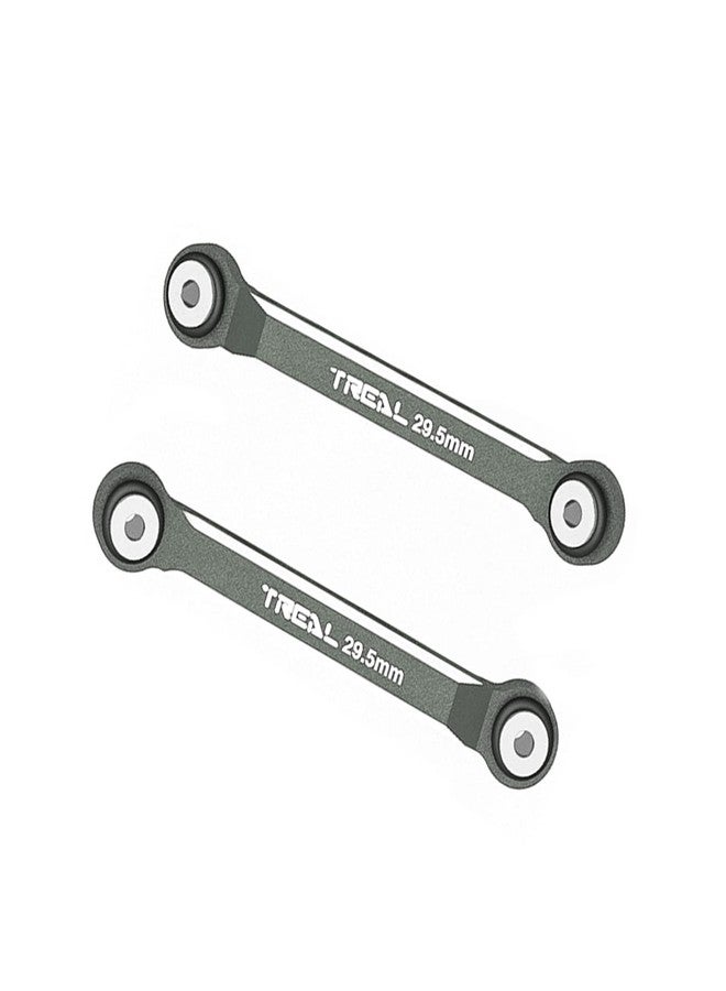 وصلات علوية TREAL SCX24 (تحويل إلى 4 وصلات) 29.5 مم من الألومنيوم رقم 7075 لشاحنات Axial SCX24 Deadbolt Betty بمقياس 1/24 (رمادي) - Image 1