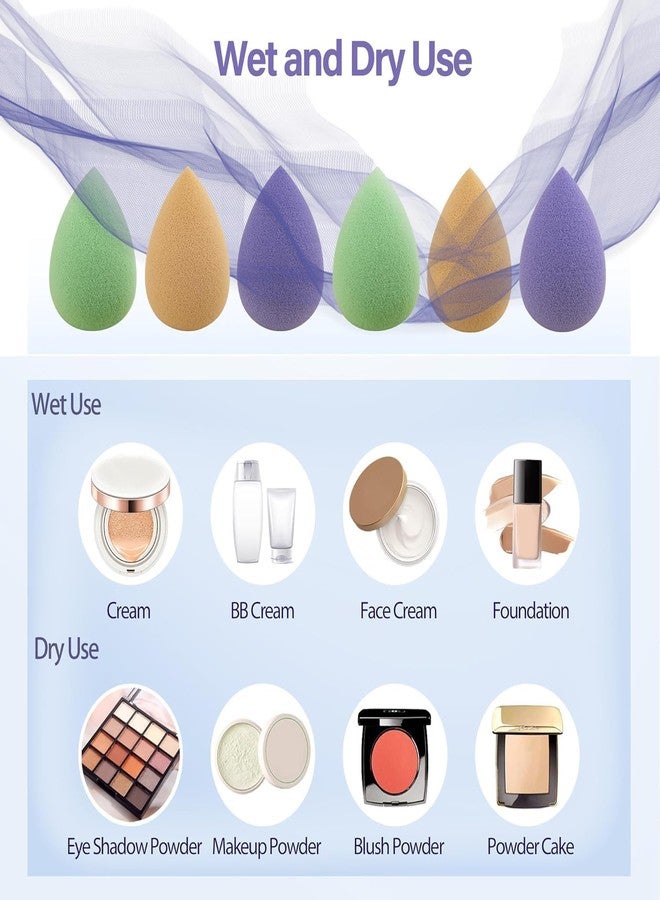 Drumstone (𝐒𝐩𝐞𝐜𝐢𝐚𝐥 𝐰𝐢𝐭𝐡 𝟏𝟎 𝗬𝗲𝗮𝗿𝘀 𝗪𝗮𝗿𝗿𝗮𝗻𝘁𝘆) Soft Blend Mix Color Makeup Sponge | Flawless Foundation & Concealer Application | Ideal for Daily Beauty Routine - Image 4