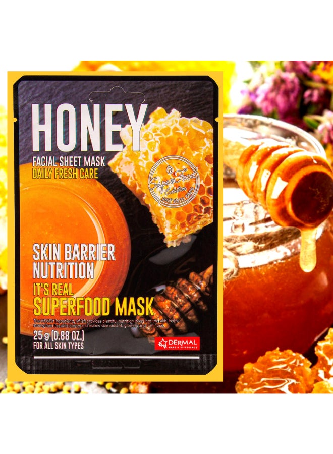 DERMAL It's Real Superfood Mask HONEY - Image 2