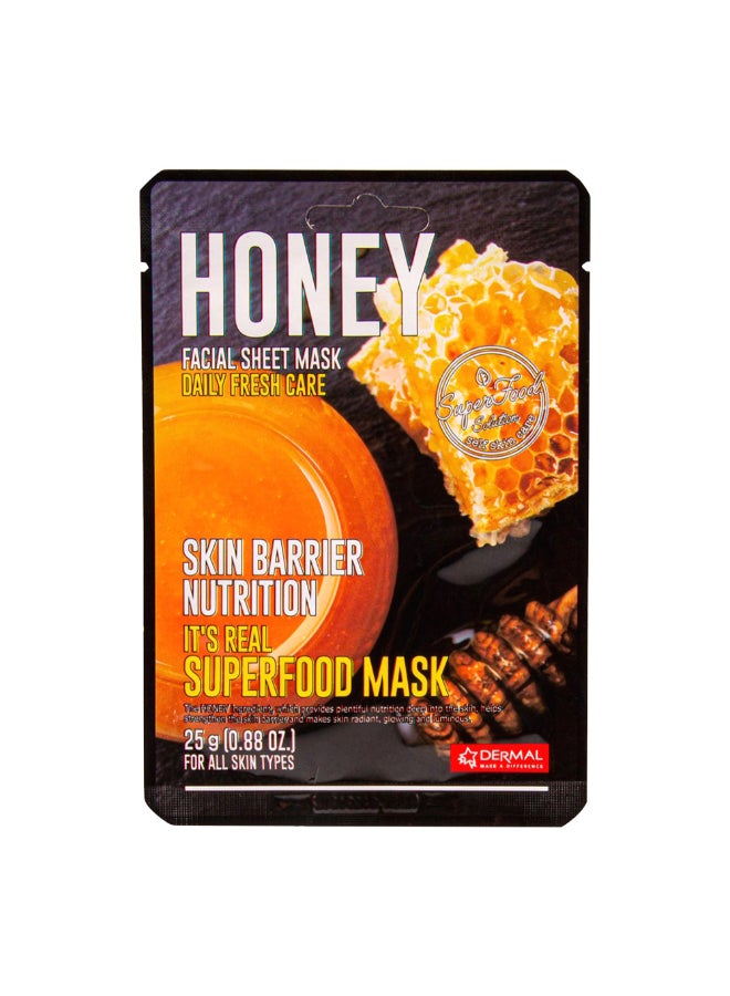DERMAL It's Real Superfood Mask HONEY - Image 1
