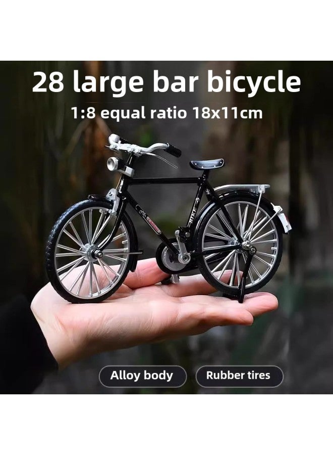 【1:8 Racing】 Alloy Bicycle Car Model Ornaments Off-road Mountain Boy Toy Gift Wholesale-Color:【shock Absorbing Bicycle】 Green - Image 4