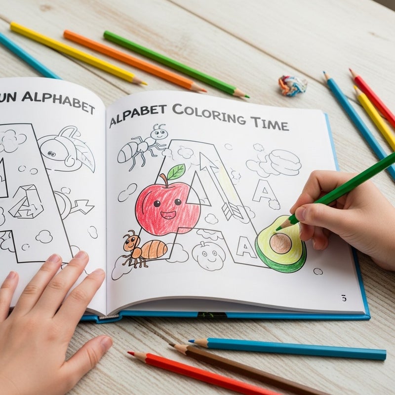general Fun Alphabet ABC Coloring & Activity Book for Toddlers & Early Learners - Image 2