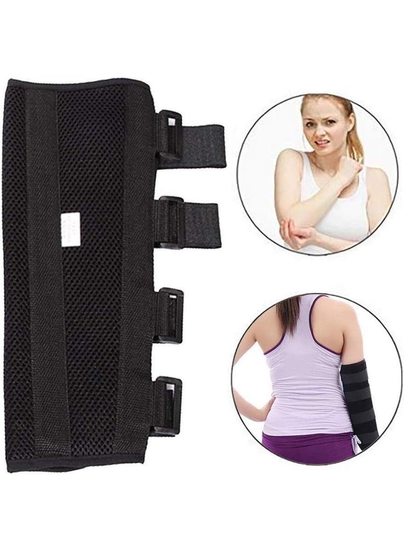 Protective Elbow Brace – Adjustable Splint for Injury, Fracture Recovery & Cubital Tunnel Relief, Night Support L - Image 1