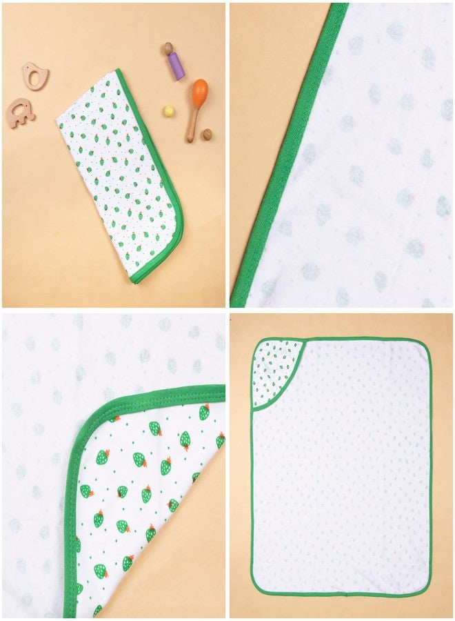 Tinycare Cotton Bath Hooded Towel for New Born Baby, Extra Soft Hosiery Fabric Printed Towel for Kids/Toddler/Infants 72 x 72cm, Quick Absorbent (Green- Pack of 1) 0-12 Months - Image 5