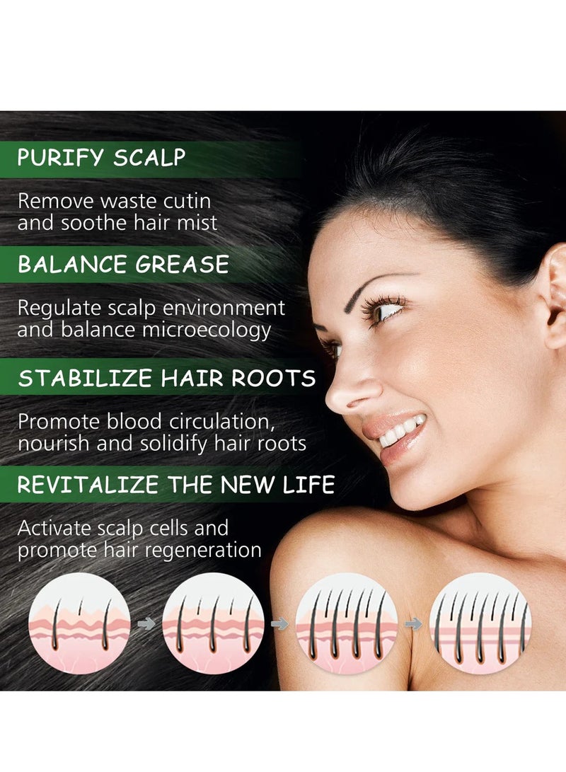 OUHOE 60 ml Rosemary Essential Oil for Hair Growth Pure Organic Rosemary Oil for Dry Damaged Hair and Growth Hair Scalp Oil Pure and Natural Premium Quality Oil Hair Loss Treatment Oil - Image 2