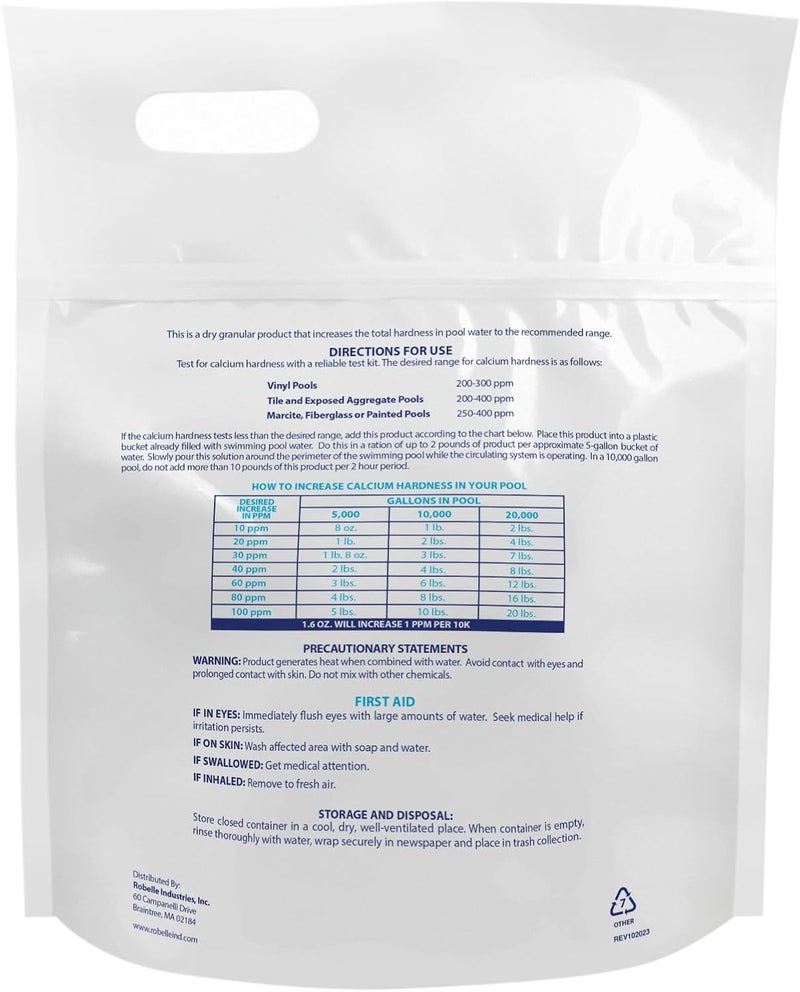 Robelle 4-Pounds Premium Pool Calcium Up, Calcium Hardness Increaser - Image 2