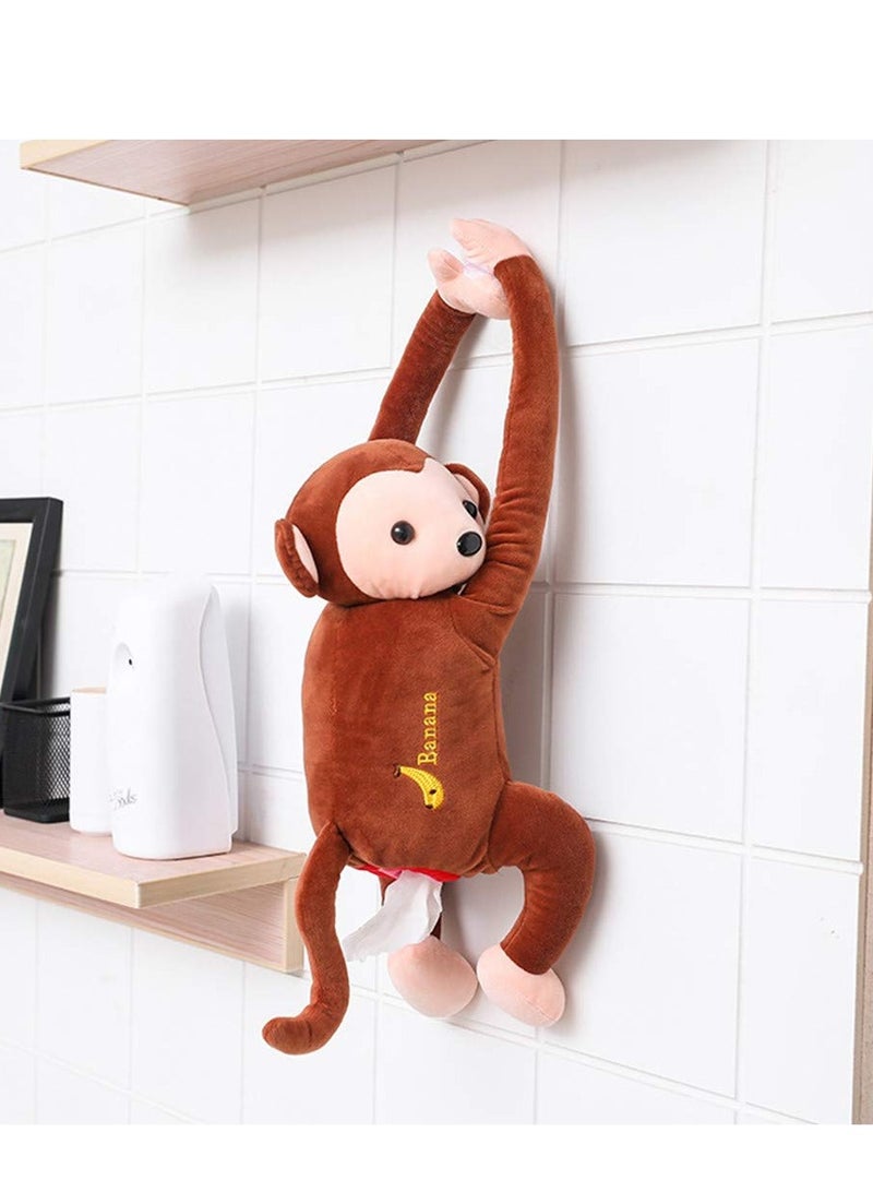 KASTWAVE Tissue Box, Creative Animals Design Car Tissue Holder Back Hanging Tissue Box Covers Napkin Paper Towel Box Holder Case Paper Towel Holder For Car Home Use Bathroom Accessories - Image 3