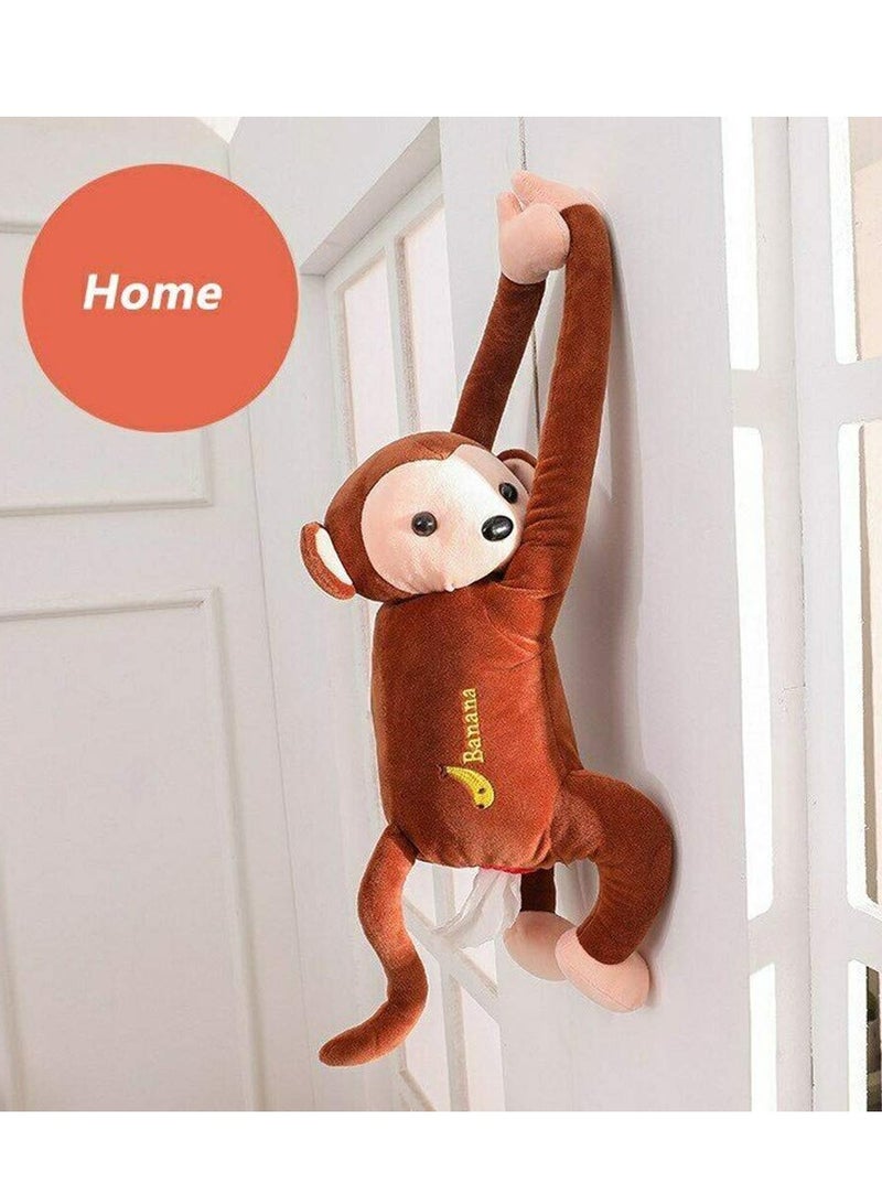 KASTWAVE Tissue Box, Creative Animals Design Car Tissue Holder Back Hanging Tissue Box Covers Napkin Paper Towel Box Holder Case Paper Towel Holder For Car Home Use Bathroom Accessories - Image 5