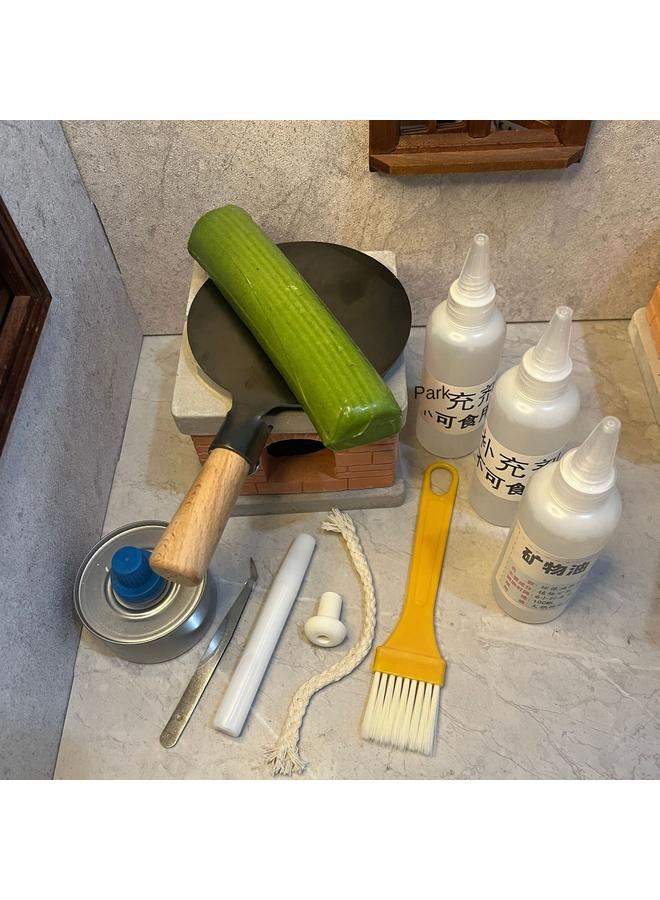 Bluejw Shake The Sound Of Brushed Rice Cake Shake The Sound Of Live Rice Cake Mini Kitchenette Real Cooking Kitchen Creative Food Play Creative Gift - Image 1