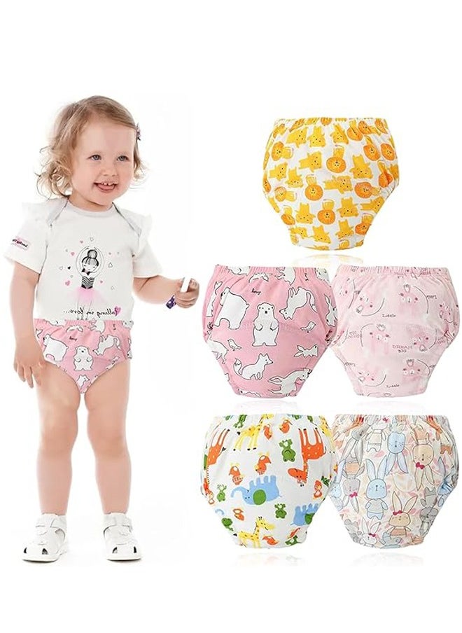 Toddler Training Underwear, Baby Potty Training Pants, 5 PCS Strong Absorbent Cotton Breathable Potty Training Underwear for 0-3 Years Girls - pzsku/ZCBF42DE117032CBBBF60Z/45/_/1711094601/9c4b7922-fa5b-438c-91e5-c144496586e7