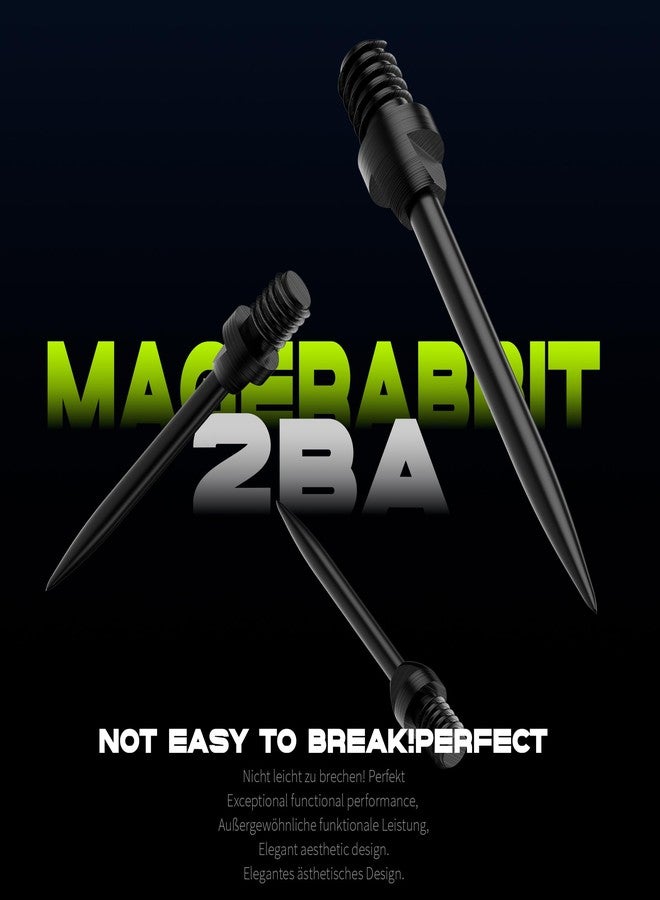 MageRabbit Steel Dart Tips, 12 Pcs Dart Tips, Dart Points, Dart Conversion Points, with 20 Pcs O Type Rubber Rings - Image 3