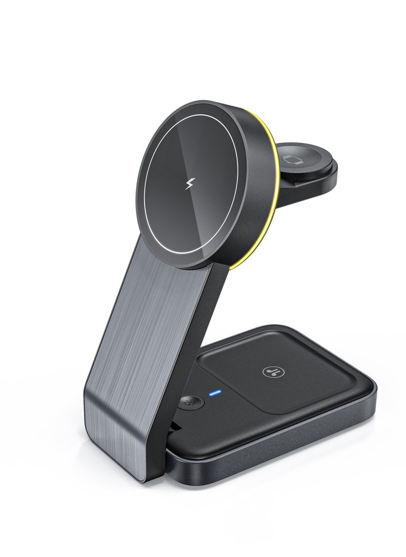 General Foldable Magnetic 3-in-1 Wireless Charger: Apple Mobile Phone Stand for Wireless Charging  - Image 2