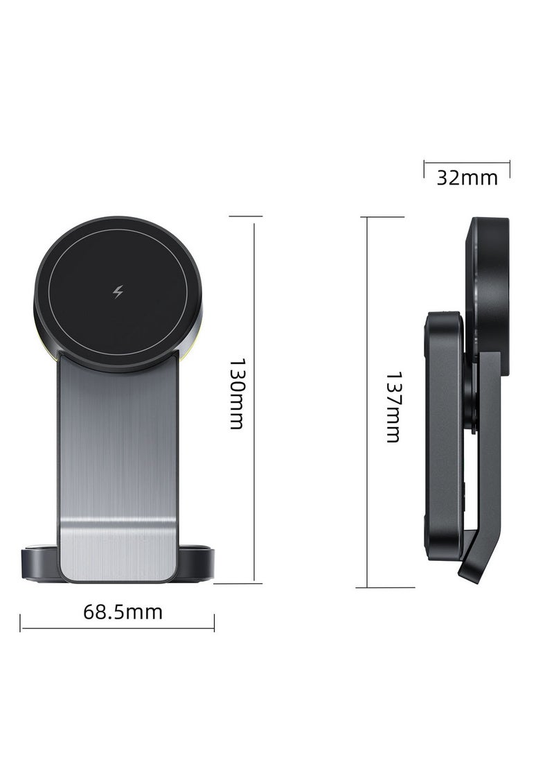 General Foldable Magnetic 3-in-1 Wireless Charger: Apple Mobile Phone Stand for Wireless Charging  - Image 5