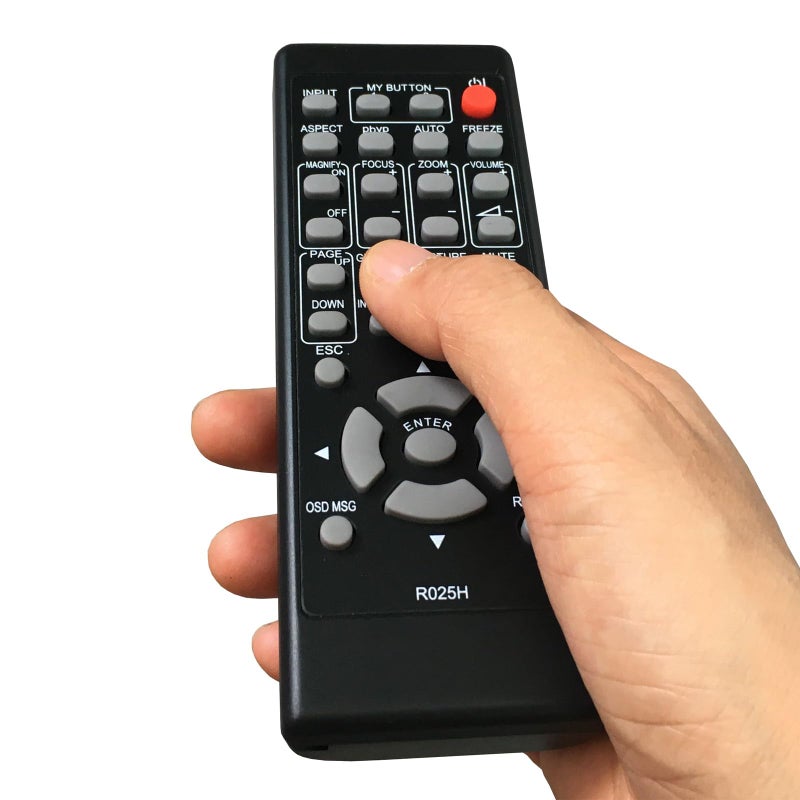Kassionel جهاز تحكم عن بعد بديل R025H لجهاز عرض LCD من هيتاشي CP-WX8255 CP-WX8240 CP-X8160 CP-X8150 CP-SX8350 CP-WU8450 CP-WU8440 CP-X8160 CP-WU8450 CP-WU8440 CP-WX8255 CP-WX8240 CP-SX8350 CP-WX5500 - Image 3