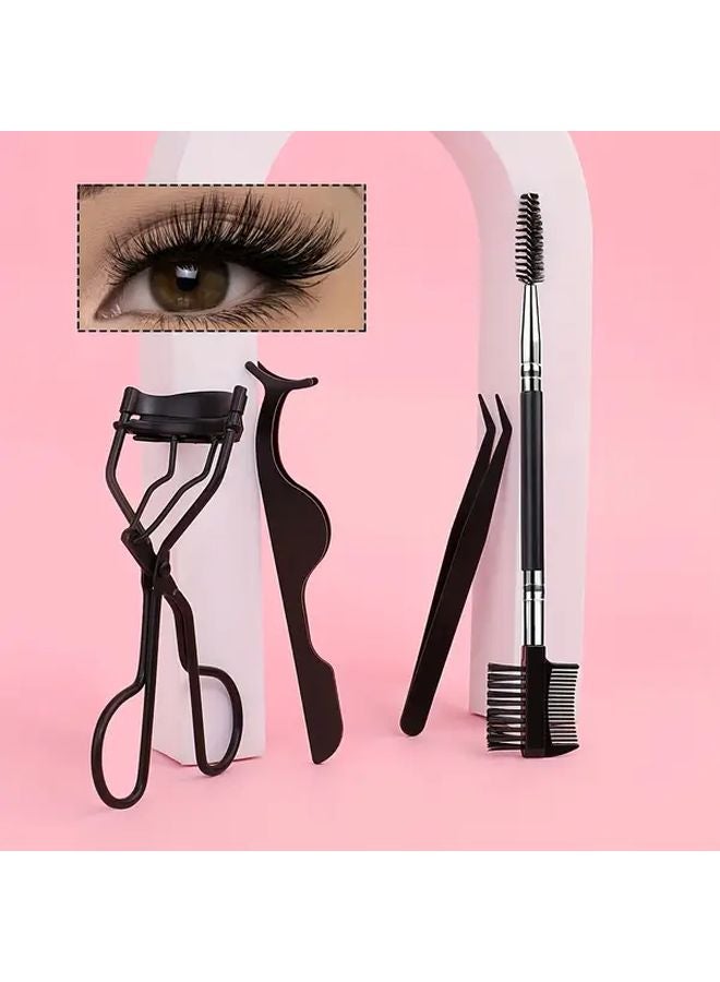 14 Piece Eyelash Curler Set With Comb Tweezers And 10 Replacement Strips - Image 3