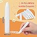 Fuyoooo 24 Pcs White Jumbo Crayons Bulk Single Color Giant Crayons Nontoxic Washable Unbreakable No Mess Easygrip for Safe Coloring Gifts Arts and Crafts Essentials - Image 4