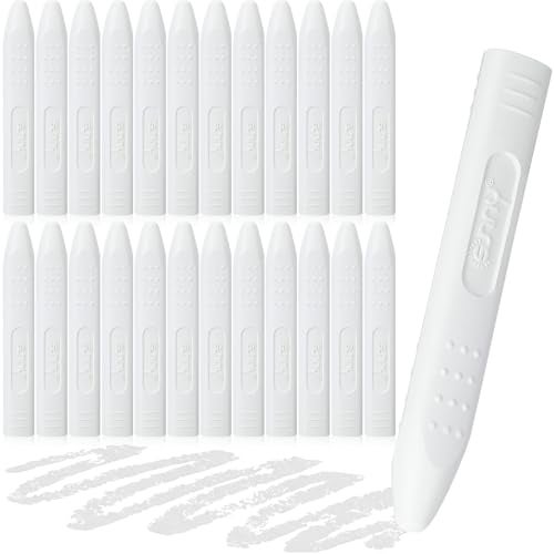 Fuyoooo 24 Pcs White Jumbo Crayons Bulk Single Color Giant Crayons Nontoxic Washable Unbreakable No Mess Easygrip for Safe Coloring Gifts Arts and Crafts Essentials - Image 1