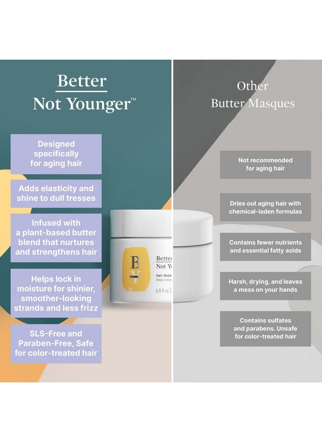 Better Not Younger Better Not Younger Hair Redemption Restorative Butter Masque, 6.8 Fl OZ  - Image 3