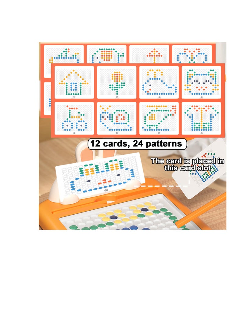 Zikra Magnetic Drawing Board for Kids, Doodle Board for Kids & Toddlers, Magnetic Dot Art for Toddlers with Magnetic Pen & Beads, Montessori Educational Supplies, for 3 4 5 6 Year Old Boys Girls - Image 5