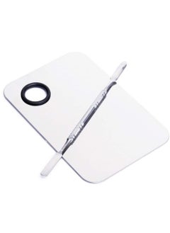 ORiTi Professional Pro Stainless Steel Makeup Palette Cosmetic Palette with Spatula Tool Makeup Art Tool  - Image 1