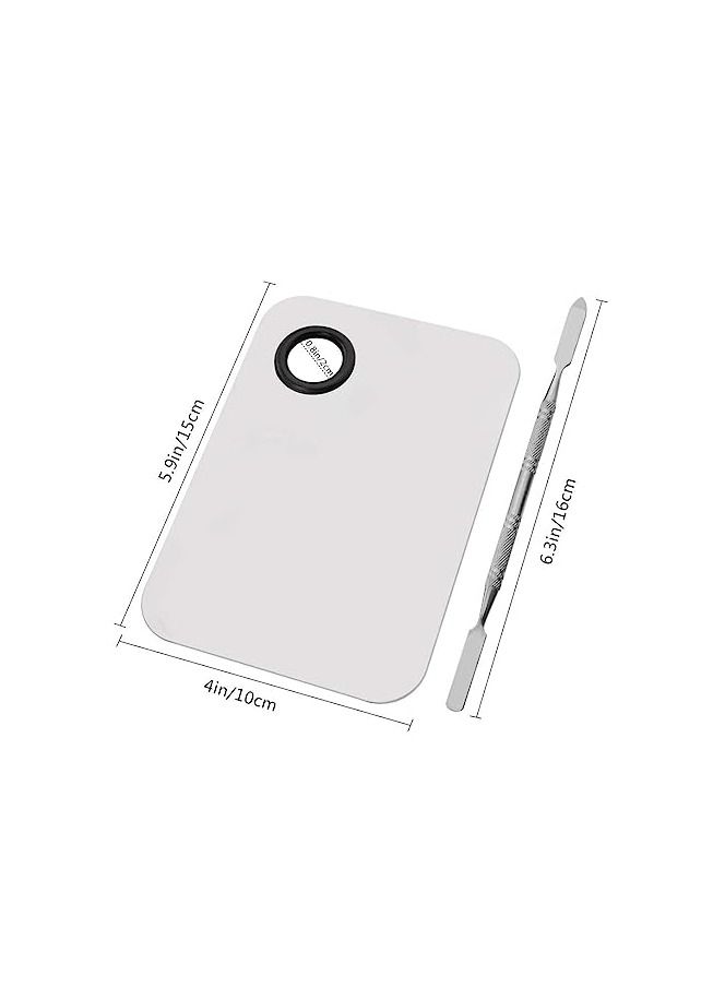 أوريتي لوحة مكياج احترافية من الفولاذ المقاوم للصدأ مع أداة ملعقة وأداة فنية للمكياج - Image 3