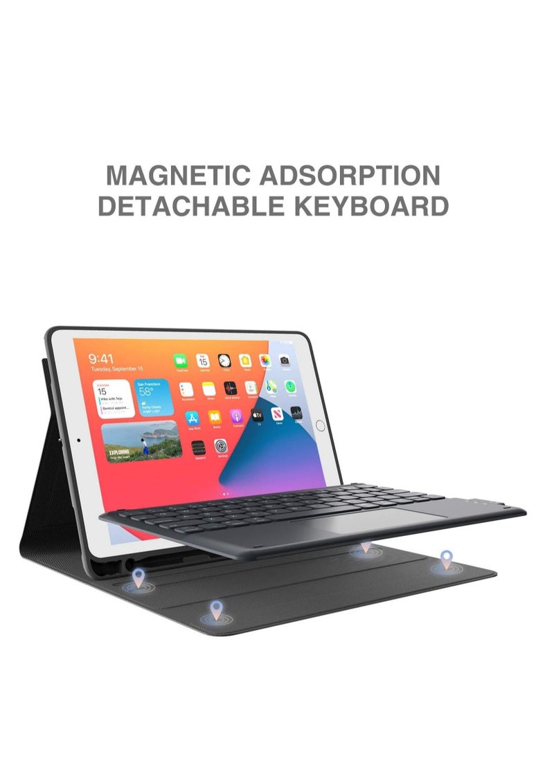 بيوينتي iPad Keyboard 9th Generation, Keyboard for iPad 8th Generation/7th Gen iPad, Black, 10.2/10.5  - Image 3
