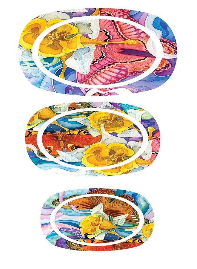 Real Art. | Block Décor | Wall Hanging Plates 7", 8", 9" | Fine Bone China | 3 pcs Set | Gift Packing - Image 1