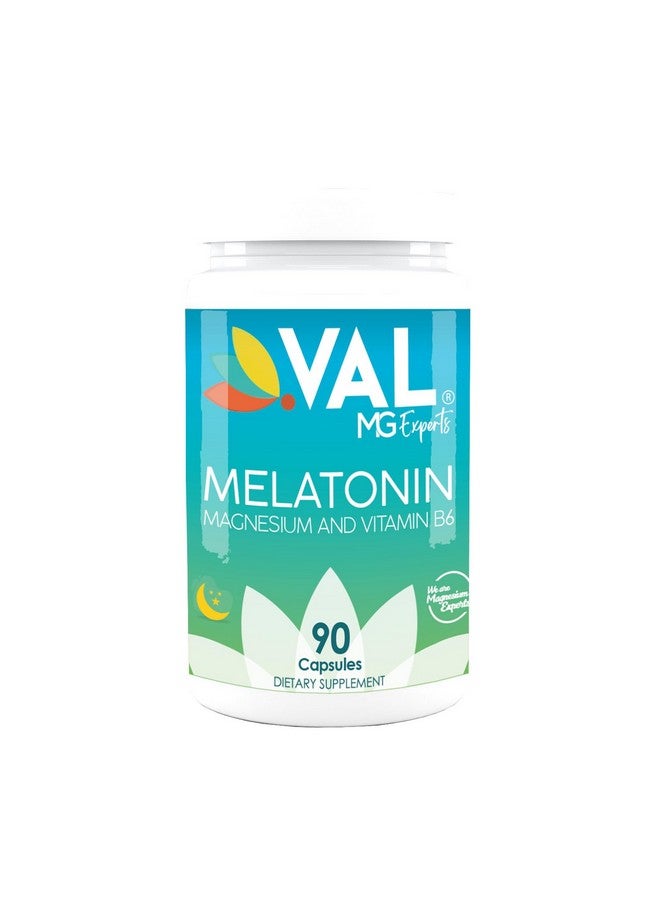 VAL Mg Experts Melatonin 3mg with Vitamin B6 & Magnesium | 90-Day Supply | Sleep Support & Healthy Circadian Rhythm | Non-GMO, Gluten-Free, Antioxidant Formula - Image 1