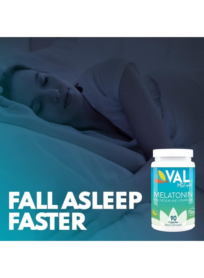 VAL Mg Experts Melatonin 3mg with Vitamin B6 & Magnesium | 90-Day Supply | Sleep Support & Healthy Circadian Rhythm | Non-GMO, Gluten-Free, Antioxidant Formula - Image 3