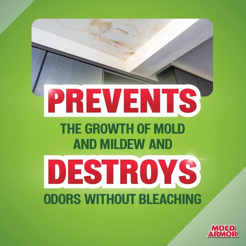 Mold Armor Mold Remover & Disinfectant Cleaner, 32 oz. Spray Bottle, Inhibits Growth of Mold, Kills 99.9% of Household Bacteria and Viruses, Easy-To-Use Mildew and Mold Control Solution - Image 4