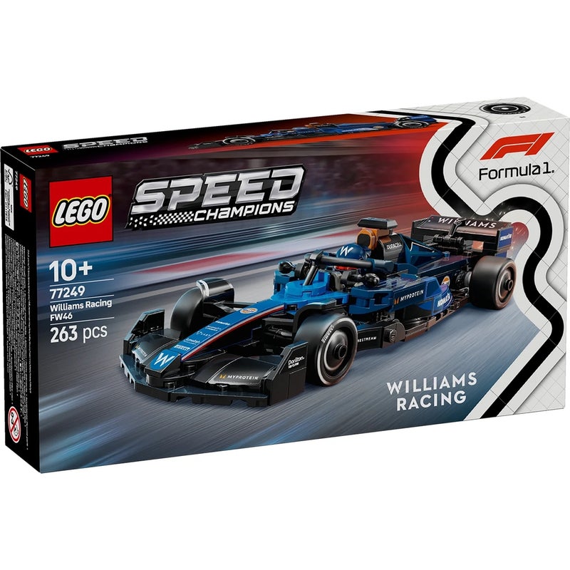 LEGO - Speed Champions Williams Racing FW46 F1 Race Car 263 Pieces - 77249 - Image 1