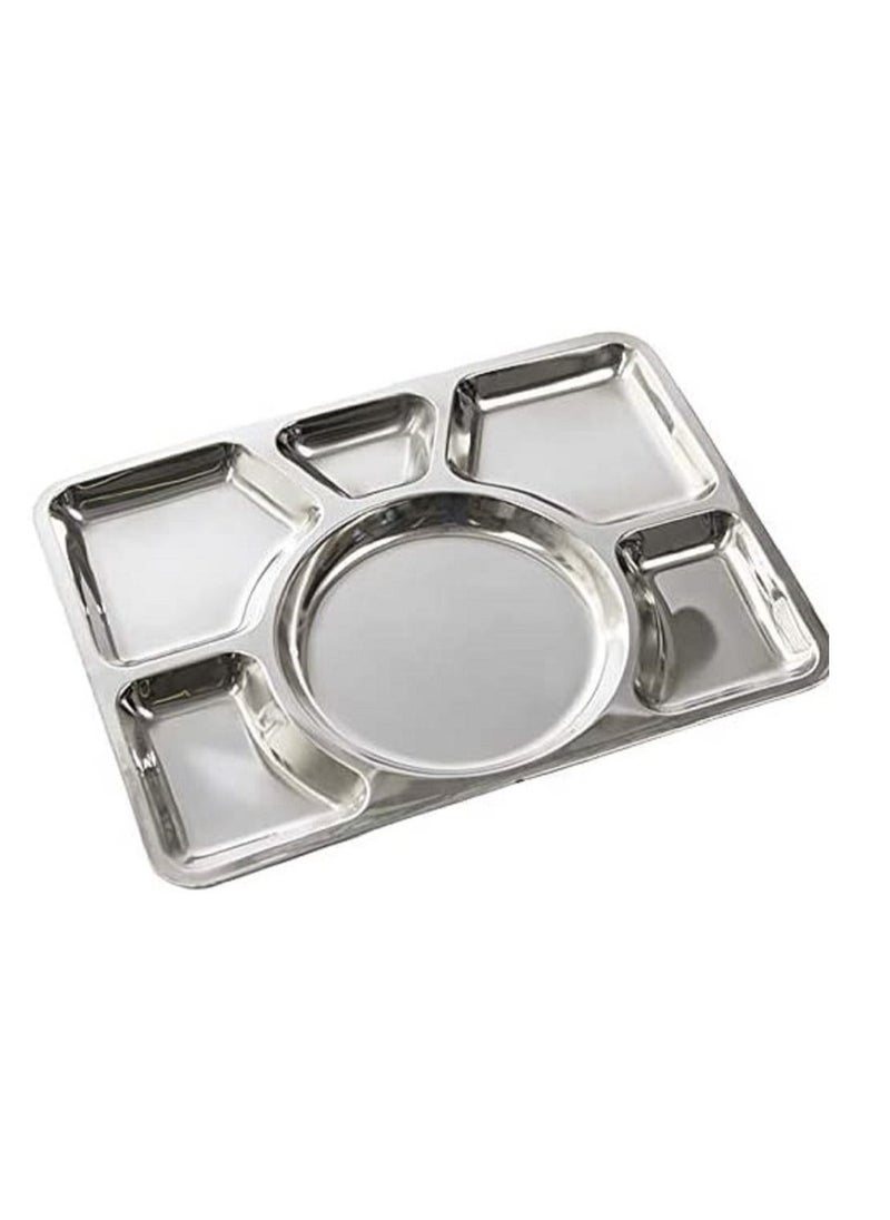 555 Mess Tray Silver 40cm  - Image 2