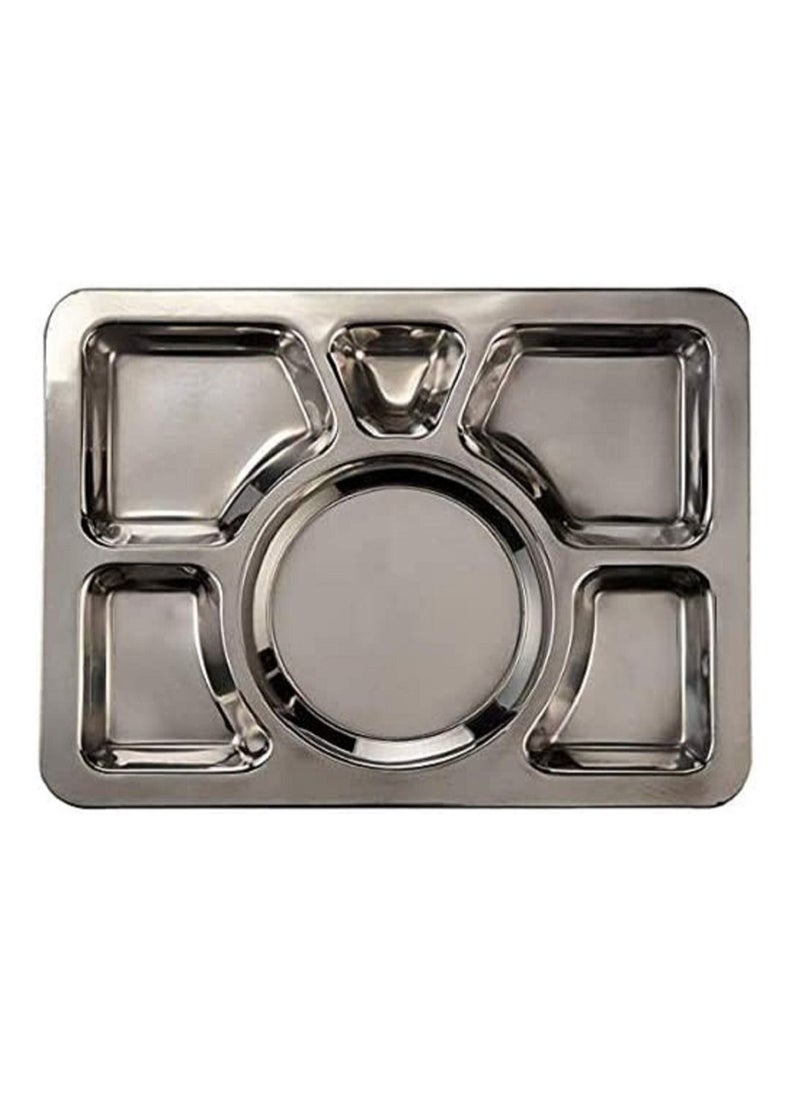 555 Mess Tray Silver 40cm  - Image 1