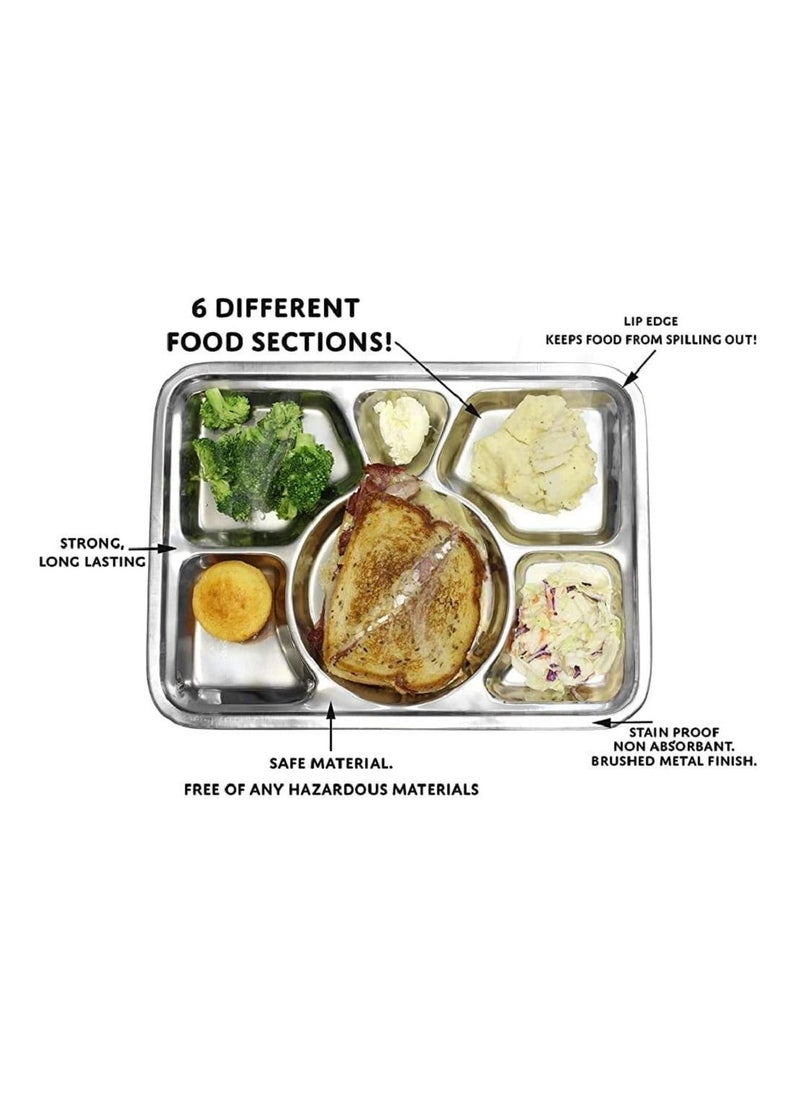 555 Mess Tray Silver 40cm  - Image 3