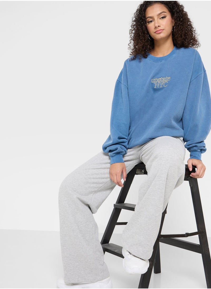 TOPSHOP - Graphic Knitted Sweatshirt - Image 1