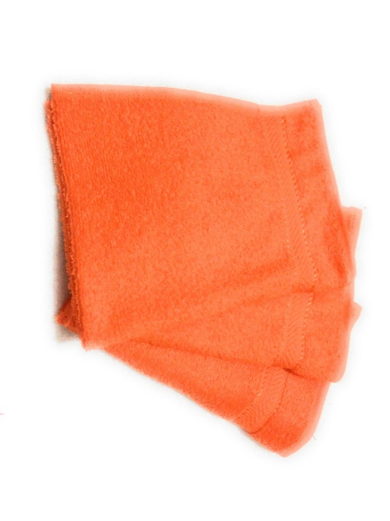 Cotton Colors Cotton Colors Cotton Hand Towel (Pack of 6, Large Size, Orange)_D25  - Image 2
