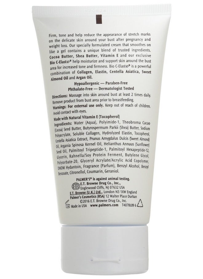 PALMER'S Cocoa Butter Formula Bust Cream With Vitamin E Collagen And Elastin (4.4 Oz.) 1 Pcs Sku 1899279Ma  - Image 2