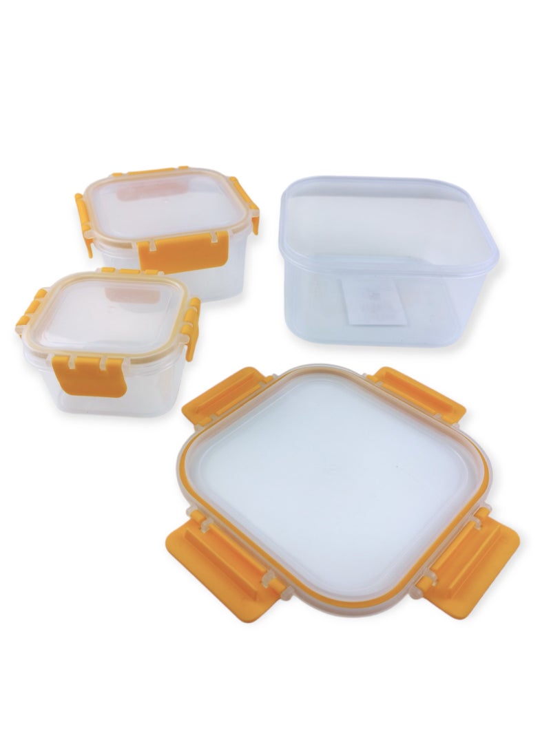 فولي لايف صندوق تخزين طعام مربع - 3 قطع - Image 4