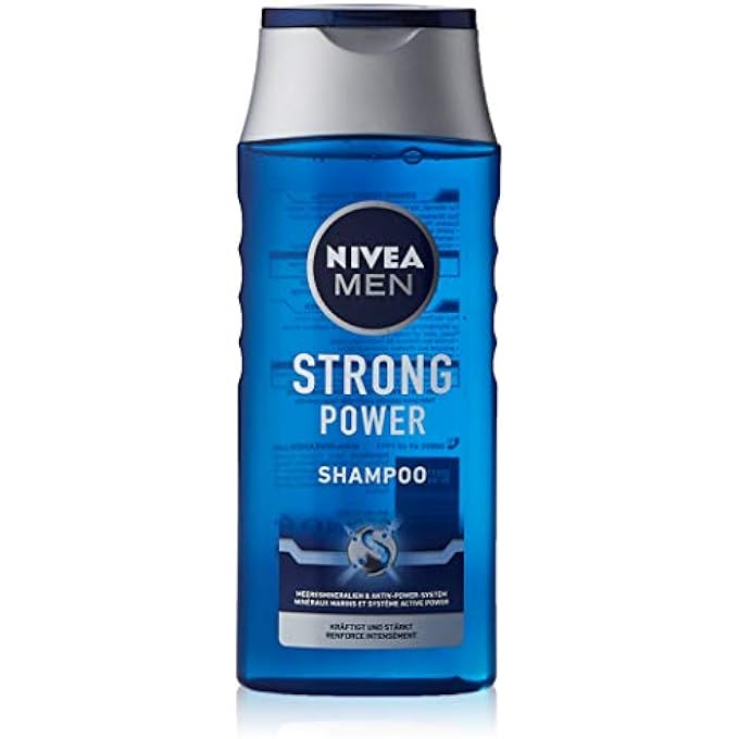 NIVEA MEN STRONG POWER SHAMPOO (250ML) - EFFECTIVE HAIR SHAMPOO WITH SEA MINERALS - NOURISHING SHAMPOO FOR POWERFUL AND STRENGTHENED HAIR - Image 1
