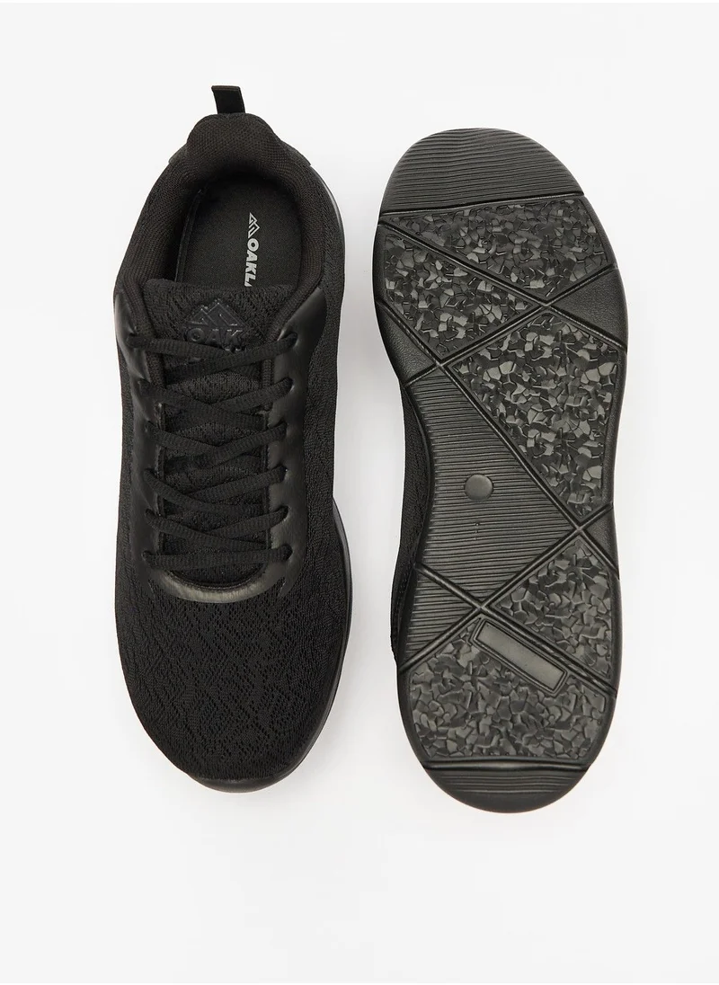 OAKLAN Textured Lace Up Sneakers