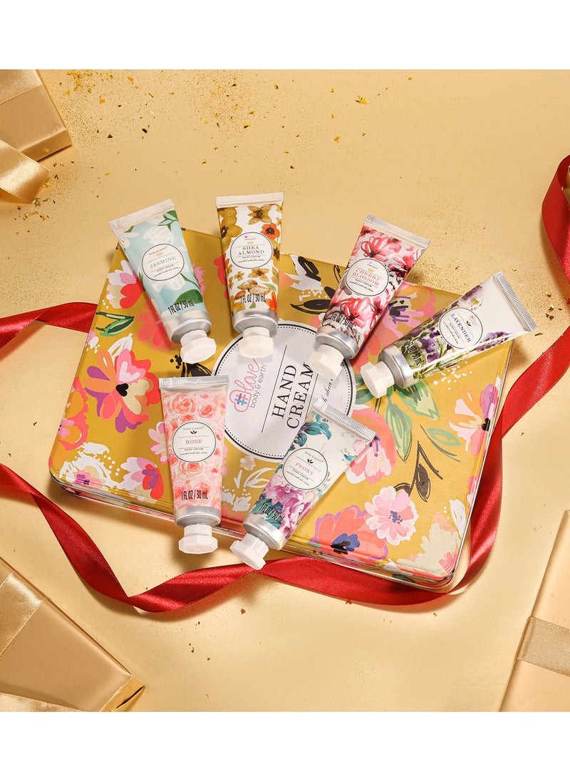 BODY & EARTH - Hand Cream Gift Set, Hand Cream for Women, Hand Lotion Set for Dry ed Hands, Gifts Set For Women, Travel Size Hand Cream for Women. 6 x 1.0 oz/30ml - Image 1