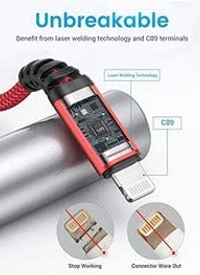 Cordova - USB C to Lightning Cable Against Overcharging – Perfect Size Fast Charging Nylon Braided Exclusive Laser Welding Technology - Image 1