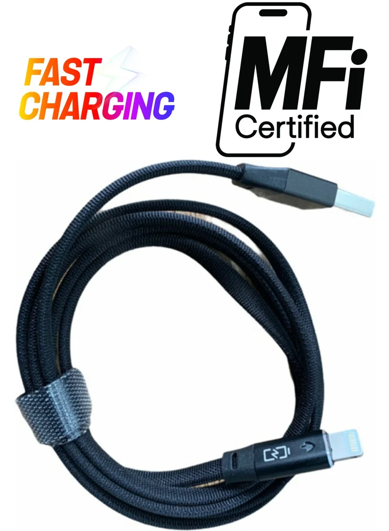 Ata Elektronik 1 Meter 2.4 Ampere Fast Charging Charger Apple iPhone Compatible Apple iPhone Compatible 5s 5c 6 + Plus 7 8 11 12 Xr x USB Charging Data Cable