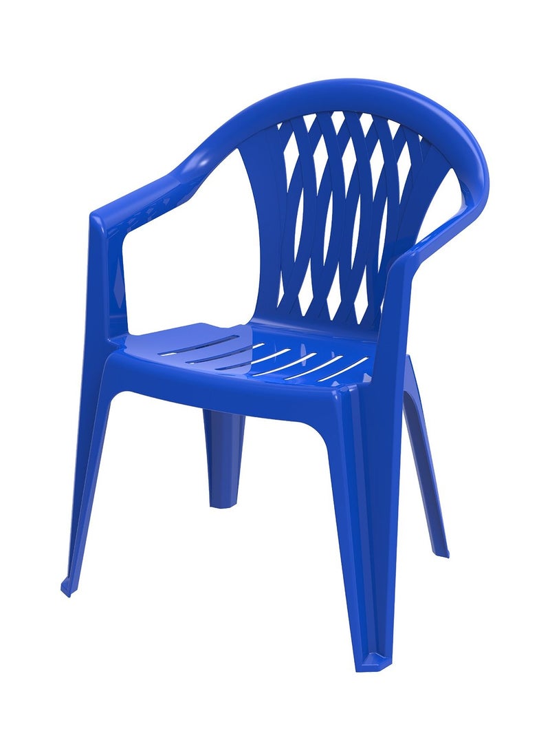 Junior Diamond Armchair for Kids Blue Plastic 40x38x53 cm