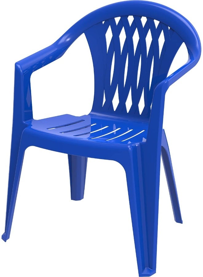 Junior Diamond Armchair for Kids Blue Plastic 40x38x53 cm