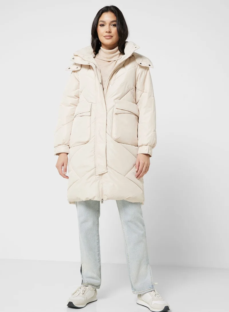 ELLA Longline Puffer Jacket