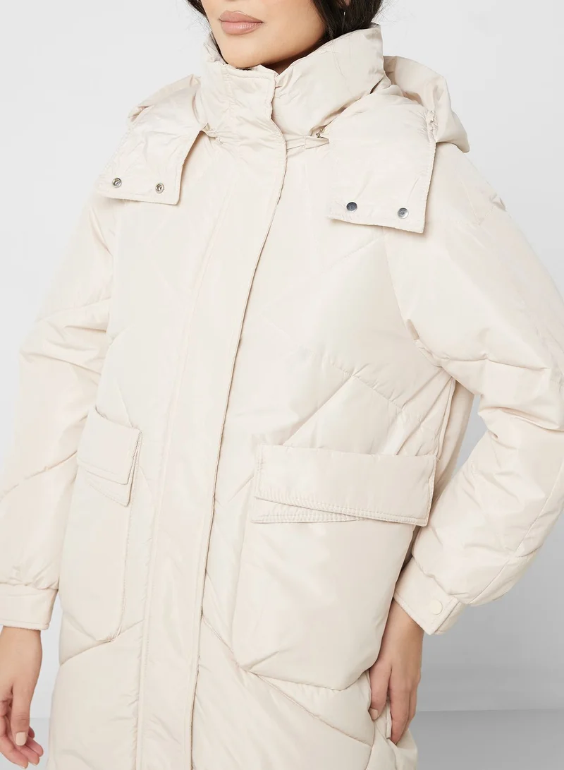 ELLA Longline Puffer Jacket