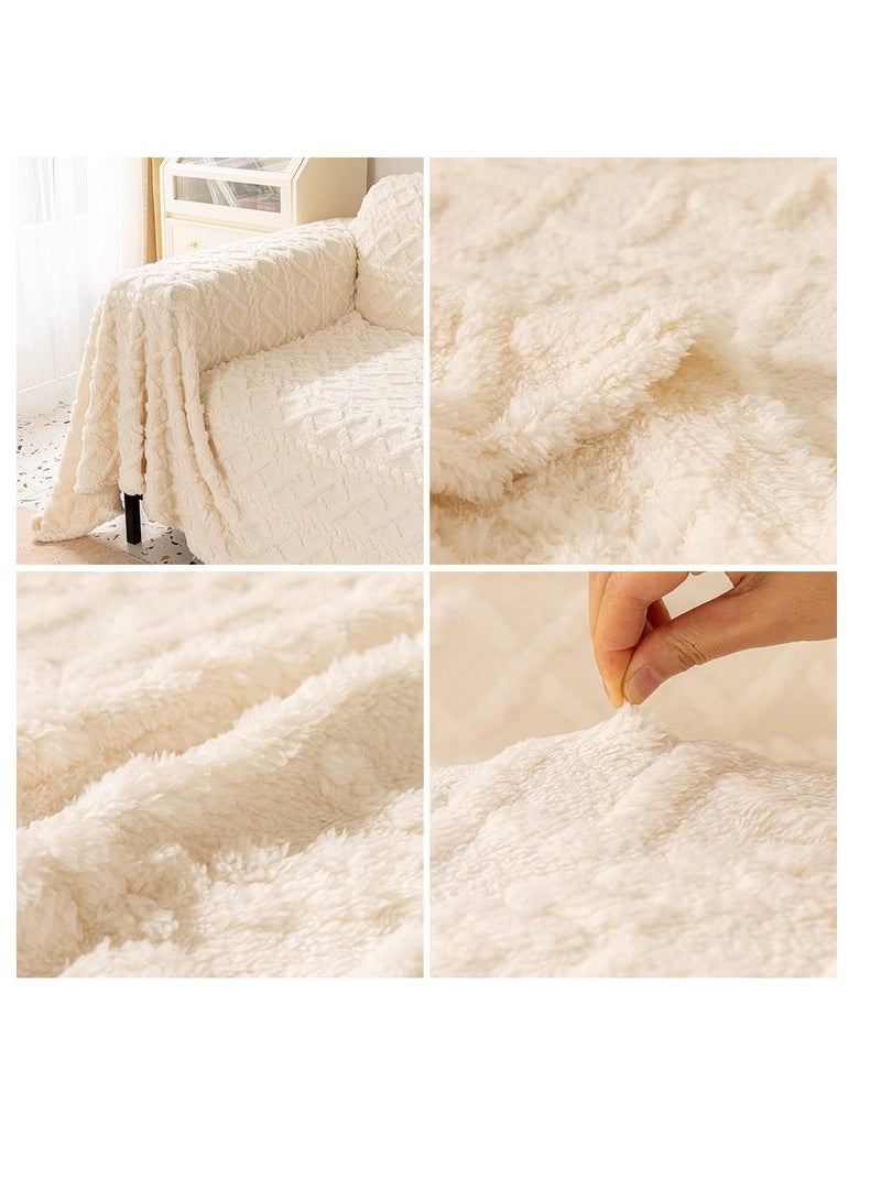 BAIG Thickened Plush Sofa Throw Blanket Dust Anti-cat Scratch Universal Sofa Blankets Sofas Towel for Living Room Bedroom Bed Sofa - Image 2