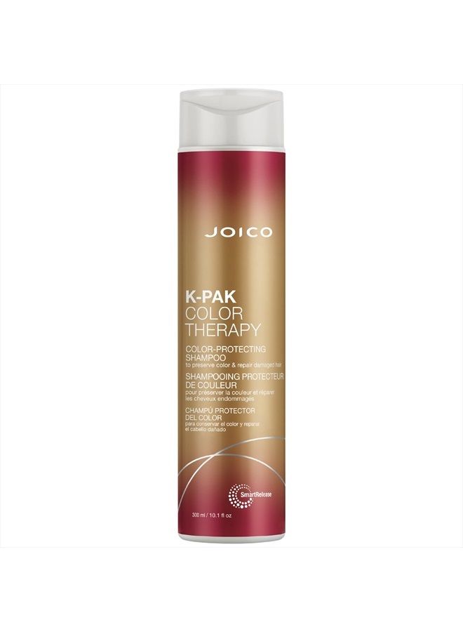 JOICO K-PAK Color Therapy Color-Protecting Shampoo | For Color-Treated Hair | Boost Shine | Improve Elasticity | Repair Breakage | Rebuild Damaged Hair | With Keratin & Argan Oil | 10.1 Fl Oz - Image 1