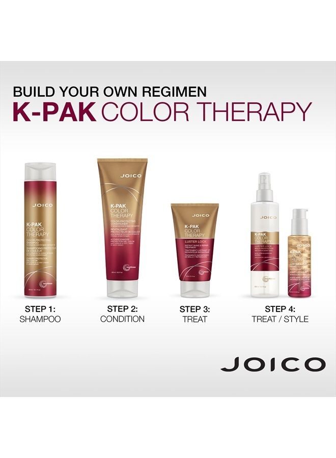 JOICO K-PAK Color Therapy Color-Protecting Shampoo | For Color-Treated Hair | Boost Shine | Improve Elasticity | Repair Breakage | Rebuild Damaged Hair | With Keratin & Argan Oil | 10.1 Fl Oz - Image 4